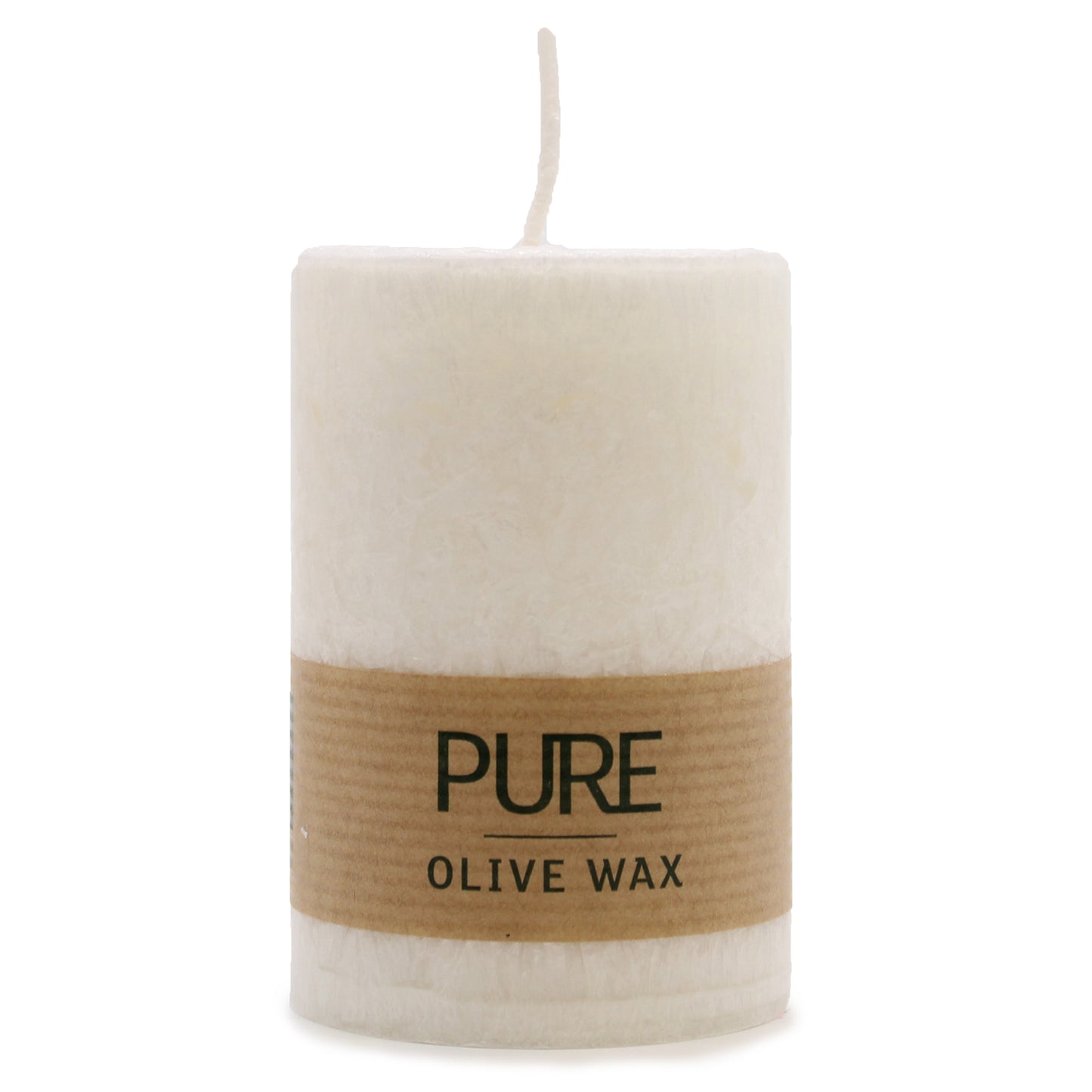 Pure Olive Wax Candle - White